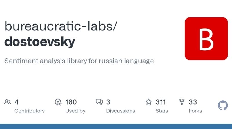 Dostoevsky - AI-Powered Sentiment Analysis for Turkish Language